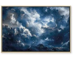 Artgeist Paveikslas - Astronomical Wonders: Clouds and Stars in Harmonious Combination