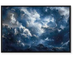 Artgeist Paveikslas - Astronomical Wonders: Clouds and Stars in Harmonious Combination