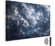 Artgeist Paveikslas - Astronomical Wonders: Clouds and Stars in Harmonious Combination