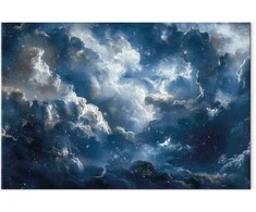 Artgeist Paveikslas - Astronomical Wonders: Clouds and Stars in Harmonious Combination
