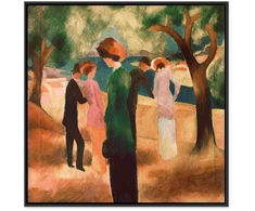Artgeist Paveikslas - August Macke – Lady in Žalias Jacket