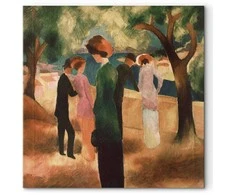 Artgeist Paveikslas - August Macke – Lady in Žalias Jacket