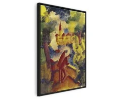 Artgeist Paveikslas - August Macke – Men on the Road by the Lake