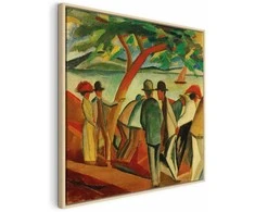 Artgeist Paveikslas - August Macke – Spaziergänger am See