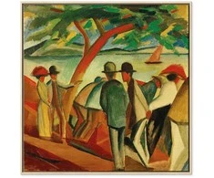 Artgeist Paveikslas - August Macke – Spaziergänger am See