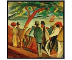 Artgeist Paveikslas - August Macke – Spaziergänger am See