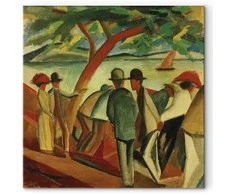 Artgeist Paveikslas - August Macke – Spaziergänger am See
