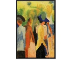 Artgeist Paveikslas - August Macke – Walker under trees (Walker in the park)