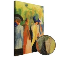 Artgeist Paveikslas - August Macke – Walker under trees (Walker in the park)