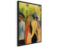 Artgeist Paveikslas - August Macke – Walker under trees (Walker in the park)