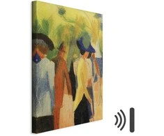 Artgeist Paveikslas - August Macke – Walker under trees (Walker in the park)