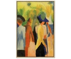 Artgeist Paveikslas - August Macke – Walker under trees (Walker in the park)