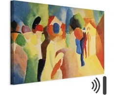 Artgeist Paveikslas - August Macke – With a Geltona Jacket