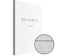 Artgeist Paveikslas - Balance of Words (1-part) - Juodas English Text on Baltas