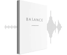 Artgeist Paveikslas - Balance of Words (1-part) - Juodas English Text on Baltas