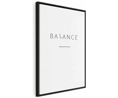 Artgeist Paveikslas - Balance of Words (1-part) - Juodas English Text on Baltas