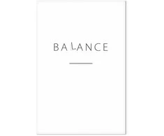Artgeist Paveikslas - Balance of Words (1-part) - Juodas English Text on Baltas