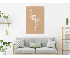 Artgeist Paveikslas - Baltas Flamingo (1 Part) Vertical