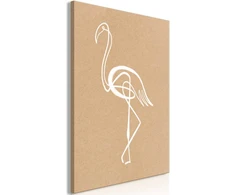 Artgeist Paveikslas - Baltas Flamingo (1 Part) Vertical