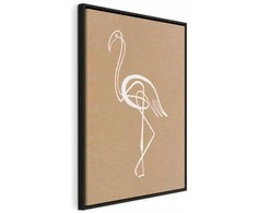 Artgeist Paveikslas - Baltas Flamingo (1 Part) Vertical