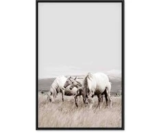 Artgeist Paveikslas - Baltas Horses (1 Part) Vertical