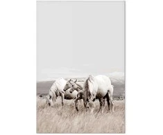 Artgeist Paveikslas - Baltas Horses (1 Part) Vertical