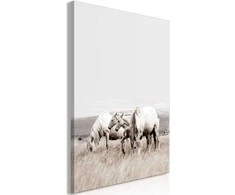 Artgeist Paveikslas - Baltas Horses (1 Part) Vertical