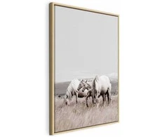 Artgeist Paveikslas - Baltas Horses (1 Part) Vertical