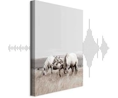 Artgeist Paveikslas - Baltas Horses (1 Part) Vertical