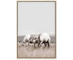 Artgeist Paveikslas - Baltas Horses (1 Part) Vertical