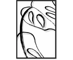 Artgeist Paveikslas - Baltas Monstera (1 Part) Vertical