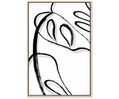 Artgeist Paveikslas - Baltas Monstera (1 Part) Vertical