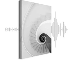 Artgeist Paveikslas - Baltas Stairs (1 Part) Vertical