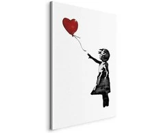 Artgeist Paveikslas - Banksy: Girl with Balloon (1 Part) Vertical