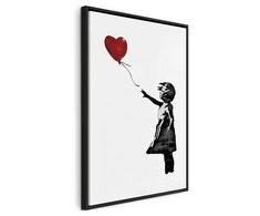 Artgeist Paveikslas - Banksy: Girl with Balloon (1 Part) Vertical