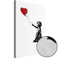 Artgeist Paveikslas - Banksy: Girl with Balloon (1 Part) Vertical