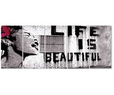 Artgeist Paveikslas - Banksy: Life is Beautiful