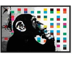 Artgeist Paveikslas - Banksy The Thinker Monkey