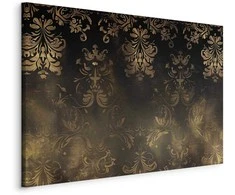 Artgeist Paveikslas - Baroque Ornaments in Patinated Gold and Browns: Retro Motif