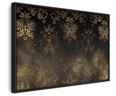 Artgeist Paveikslas - Baroque Ornaments in Patinated Gold and Browns: Retro Motif