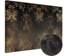 Artgeist Paveikslas - Baroque Ornaments in Patinated Gold and Browns: Retro Motif
