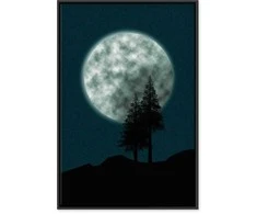 Artgeist Paveikslas - Beautiful Full Moon (1 Part) Vertical