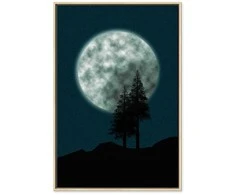 Artgeist Paveikslas - Beautiful Full Moon (1 Part) Vertical