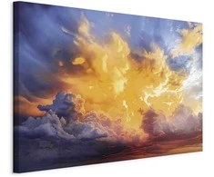 Artgeist Paveikslas - Beautiful Sunset - Clouds in Warm Shades