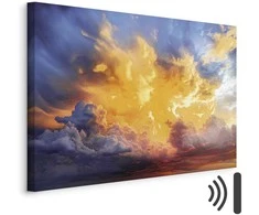 Artgeist Paveikslas - Beautiful Sunset - Clouds in Warm Shades