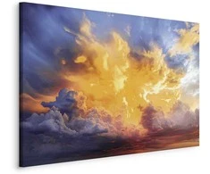 Artgeist Paveikslas - Beautiful Sunset - Clouds in Warm Shades