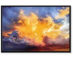 Artgeist Paveikslas - Beautiful Sunset - Clouds in Warm Shades