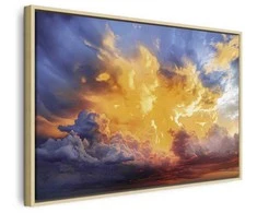 Artgeist Paveikslas - Beautiful Sunset - Clouds in Warm Shades