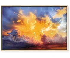 Artgeist Paveikslas - Beautiful Sunset - Clouds in Warm Shades