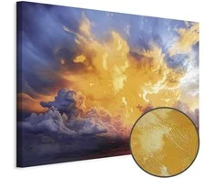 Artgeist Paveikslas - Beautiful Sunset - Clouds in Warm Shades